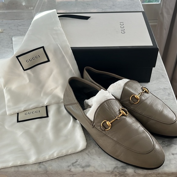 Authentic GUCCI Leather Brixton Loafers Size 38 - Picture 7 of 11
